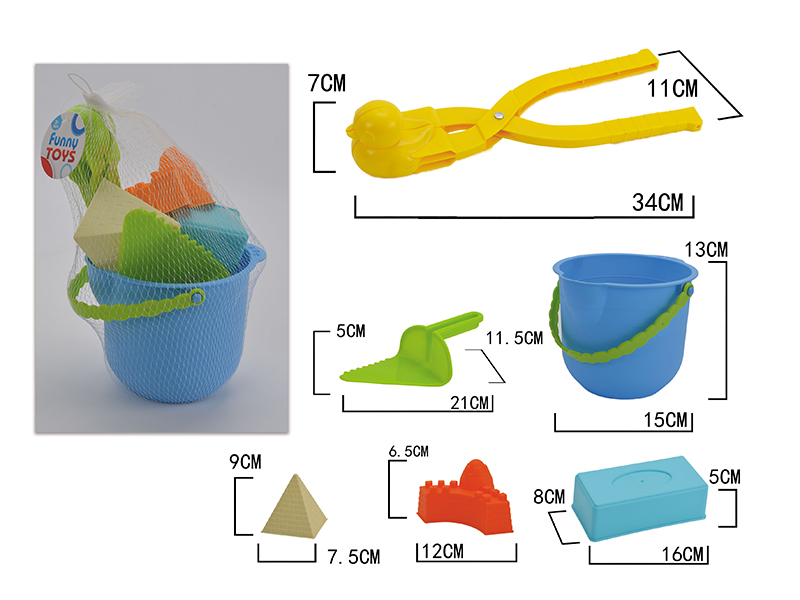 6pcs Beach Toys/Snow Play Set