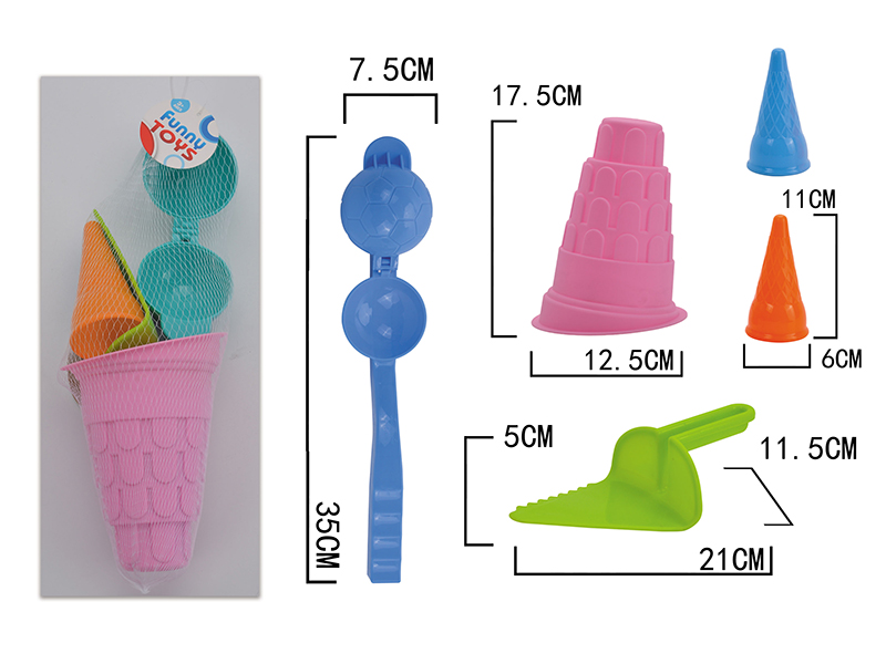 5pcs Beach Toys/Snow Play Toys