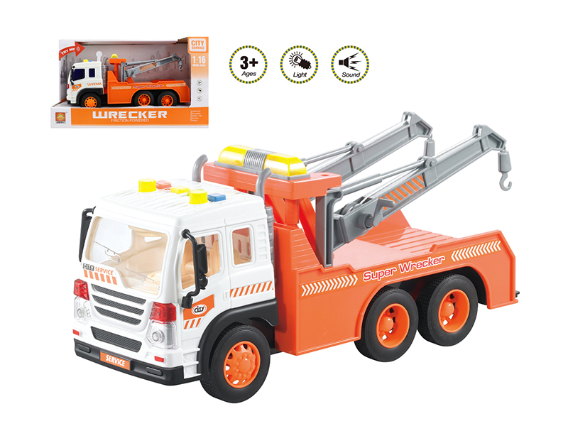 1:16 Friction Wrecker Truck(Four Keys,Light And Music)