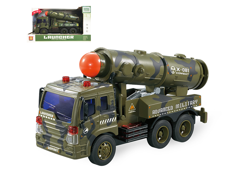 1:16 Friction Missile Truck(4 Keys,Light And Music)