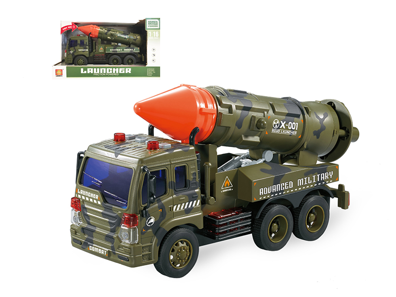 1:16 Friction Missile Truck(4 Keys,Light And Music)