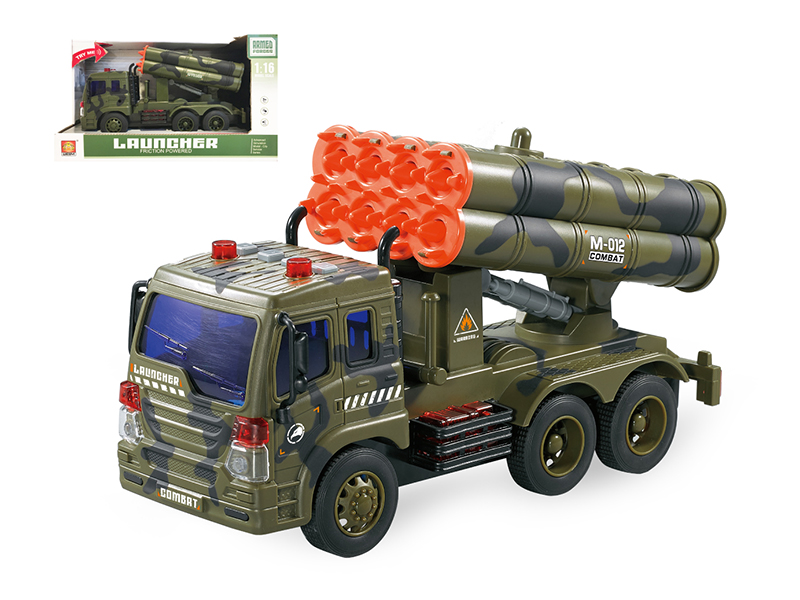 1:16 Friction Missile Truck(4 Keys,Light And Music)