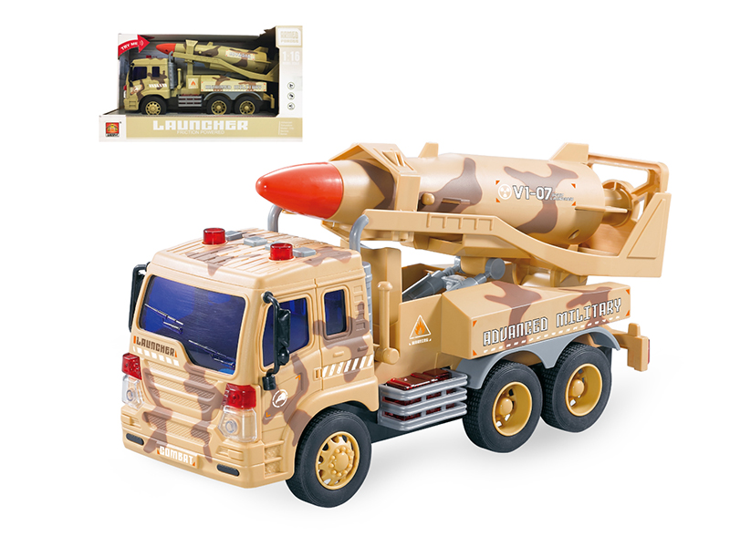 1:16 Friction Missile Truck(4 Keys,Light And Music)