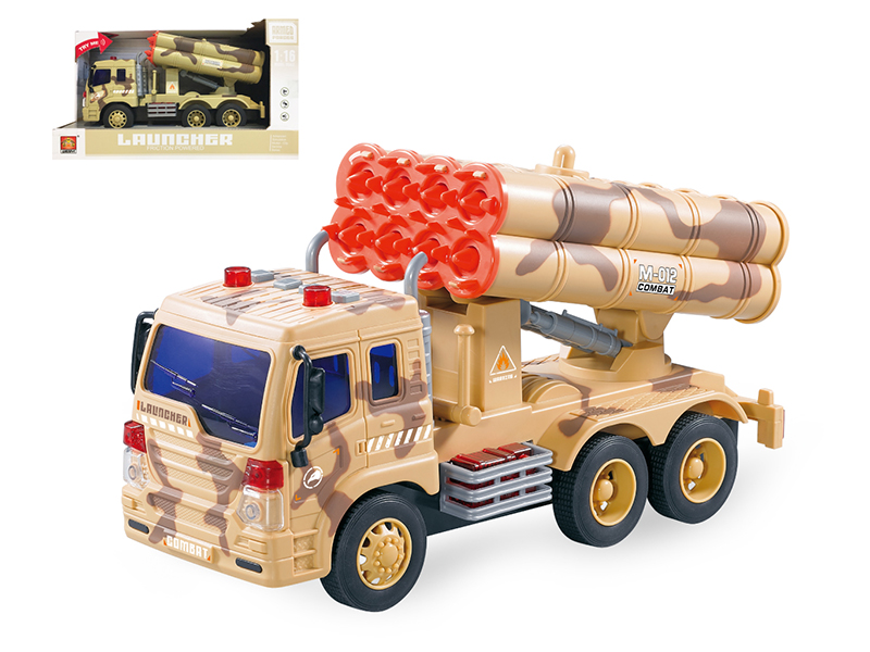 1:16 Friction Missile Truck(4 Keys,Light And Music)