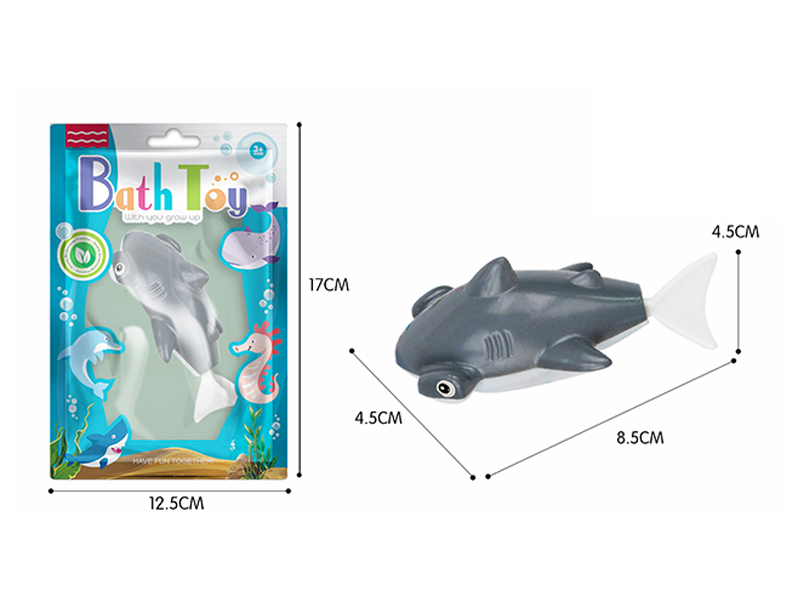 Wind Up Bathroom Toy Playboy Shark