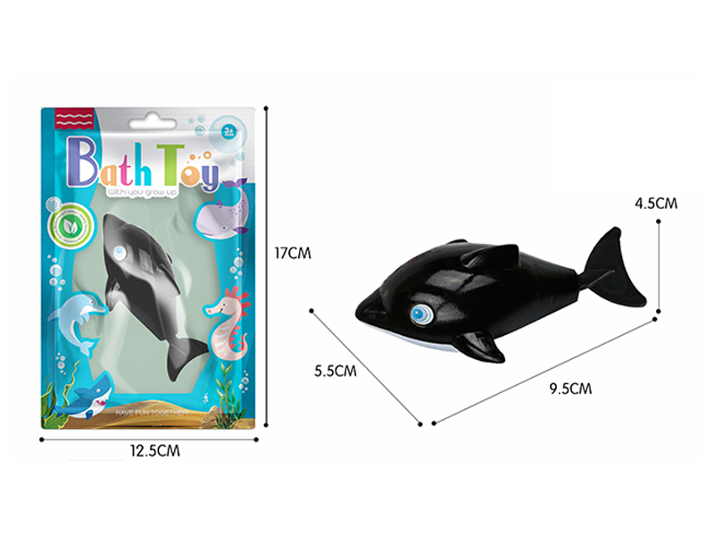 Wind Up Bathroom Toy Swimming Dolphin