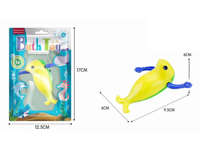 Wind Up Bathroom Toy Sea Lions