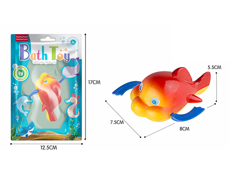 Wind Up Bathroom Toy Clownfish