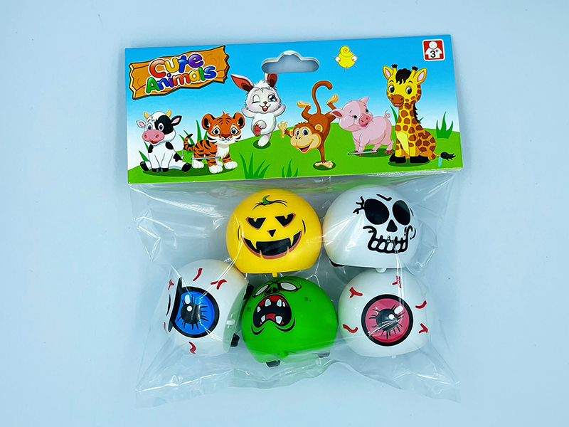 5pcs Tumbler Pull Back Car Halloween Series