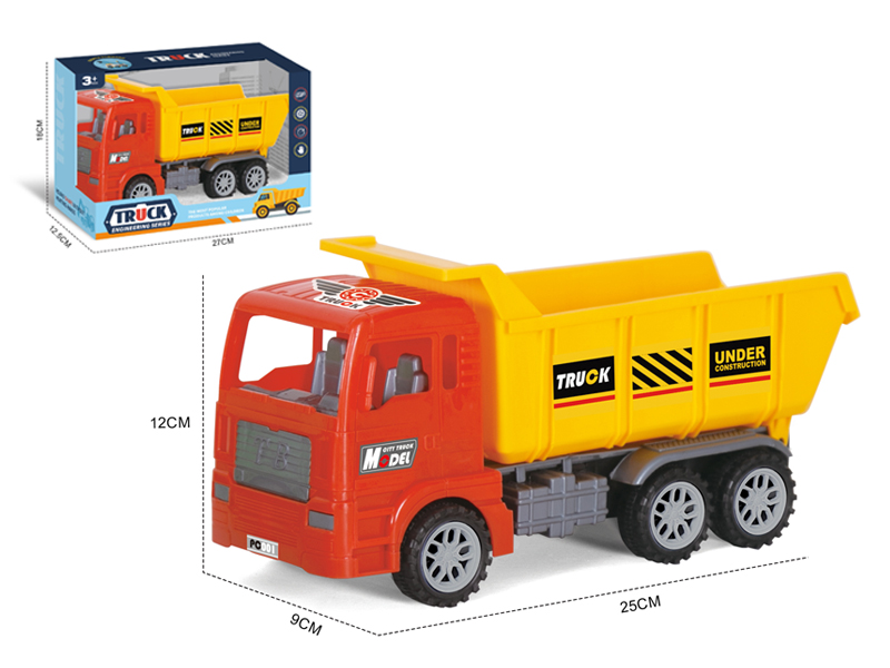 Friction Solid Color Dump Truck