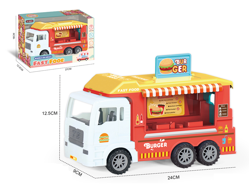 Friction Hamburger Car