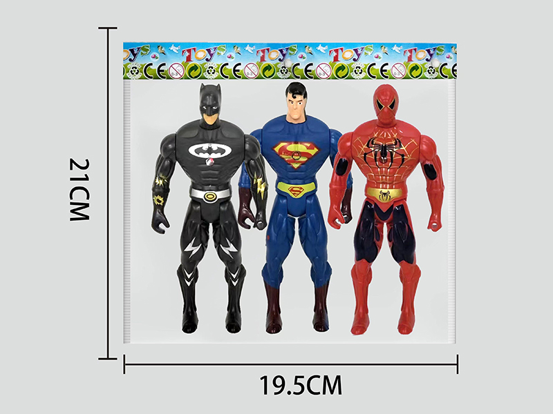 Spider-Man,Batman,Superman 16cm With Lights