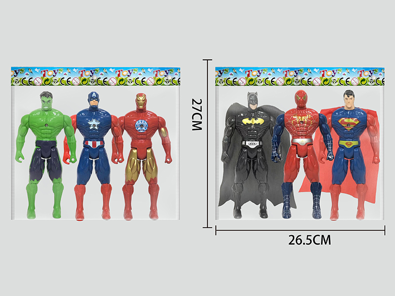 Spider-Man,Batman,Superman,Captain America,Hulk,Iron Man 21cm