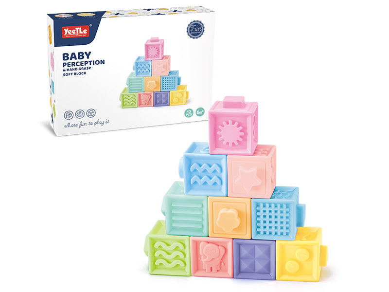 Baby Soft Plastic Matching Blocks 10PCS