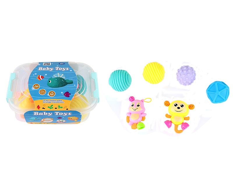 6PCS Enamel Baby Bell And Bath Toy