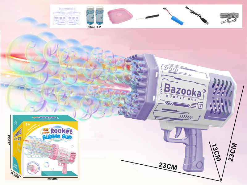 69 Hole Bubble Machine (Lithium Rechargeable Version)
