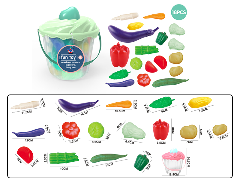 Vegetables Barrel 18PCS