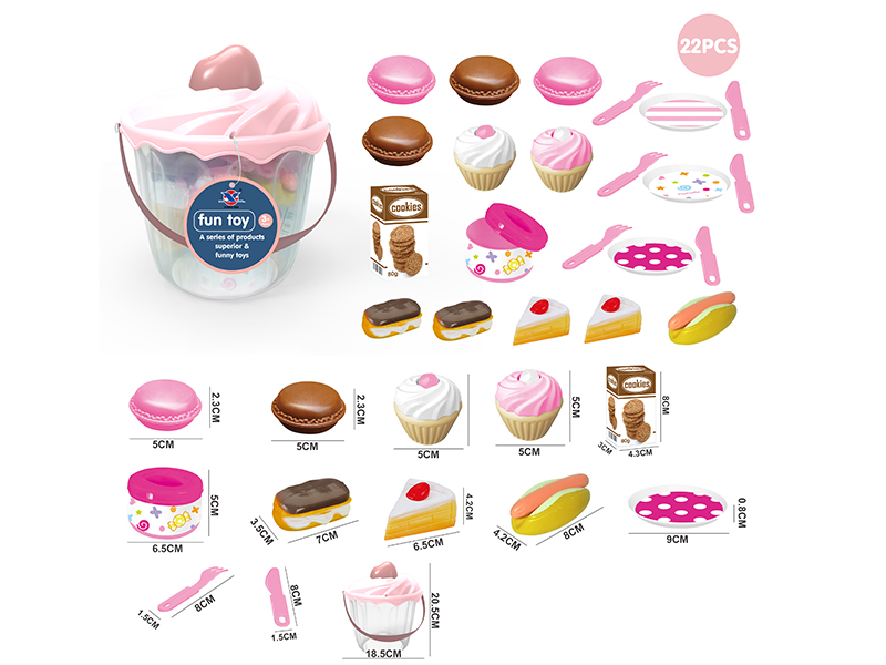 Cakes And Pastries Barrel 22PCS