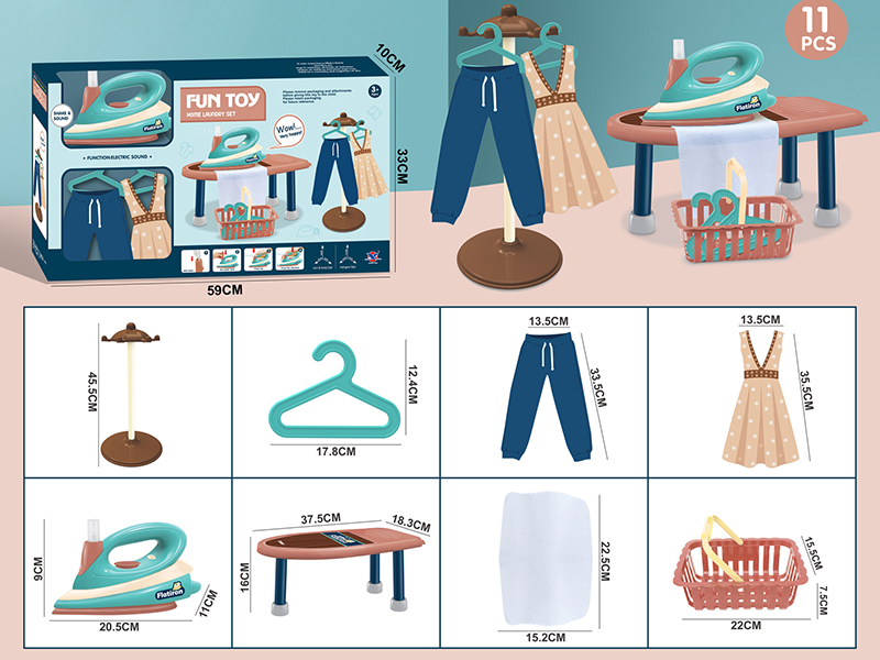Iron,Ironing Board Set 11pcs