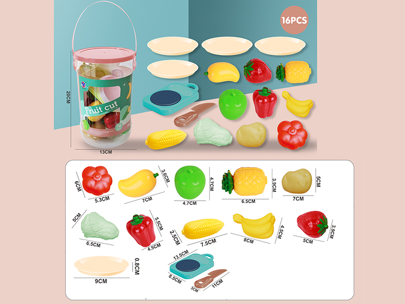 Cutting Fruits And Vegetable Set 16pcs