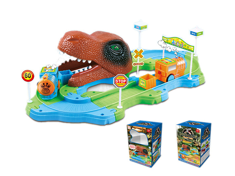 13PCS B/O Dinosaur World Intelligence Train Track Building Block