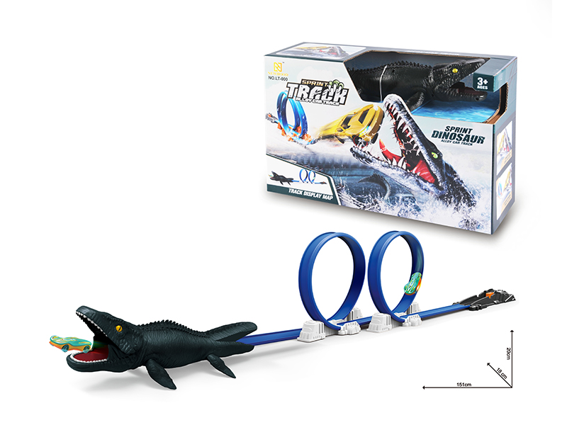 Grey Dragon Scene Ejection Track Alloy Car