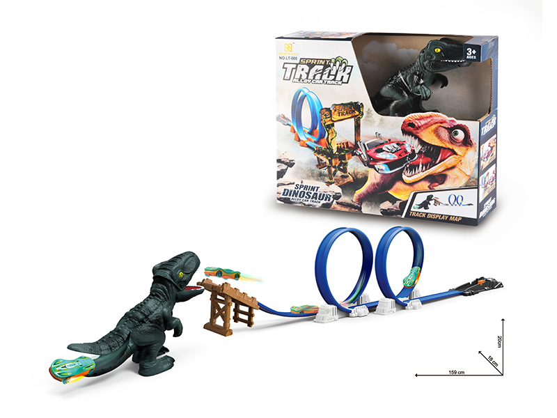 Velociraptor Scene Ejection Track Alloy Car
