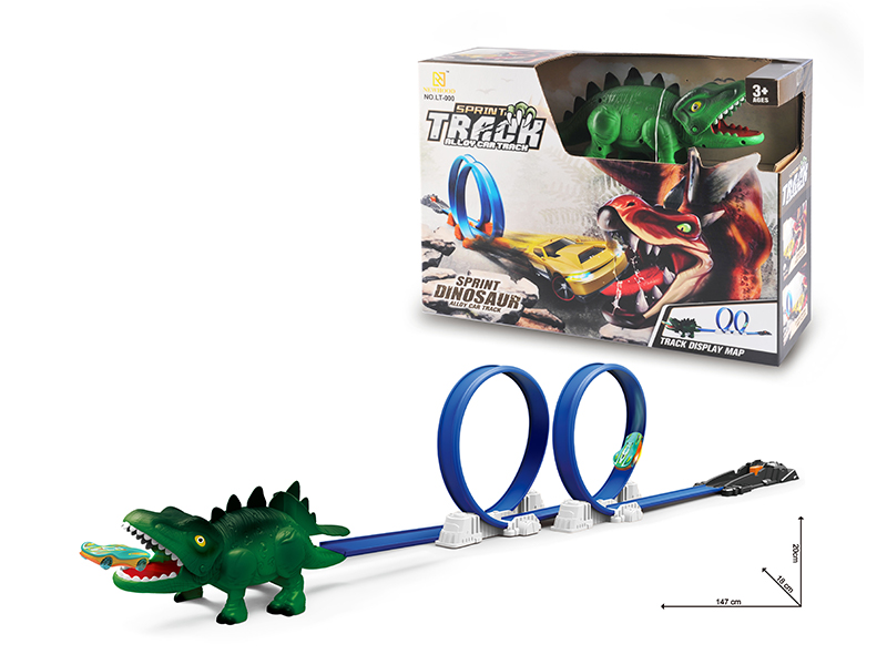 Stegosaurus Scene Ejection Track Alloy Car