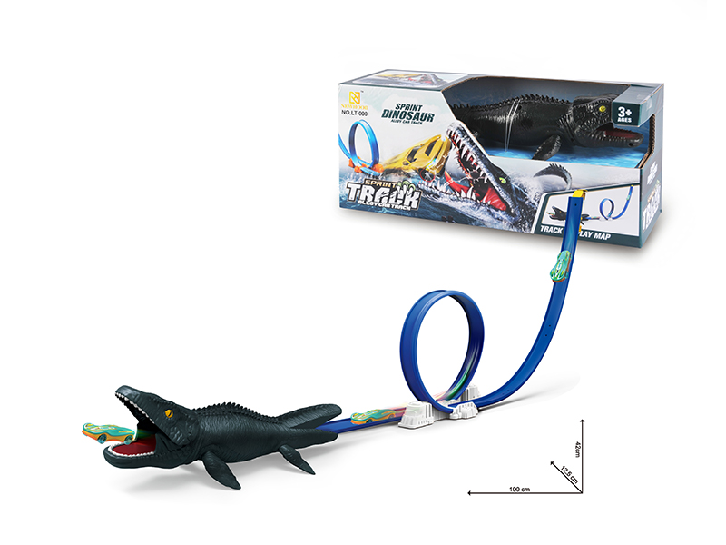 Grey Dragon Scene Ejection Track Alloy Car