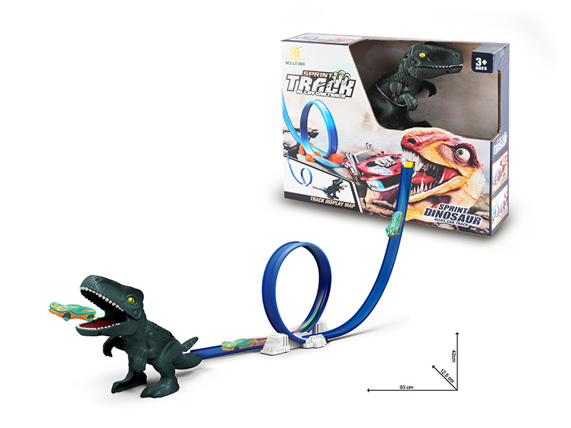 Velociraptor Scene Ejection Track Alloy Car