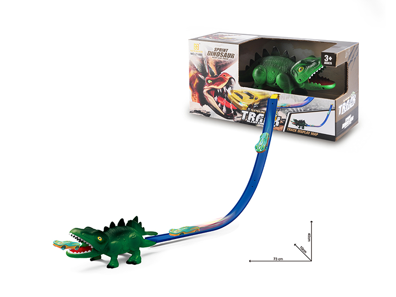 Stegosaurus Scene Ejection Track Alloy Car