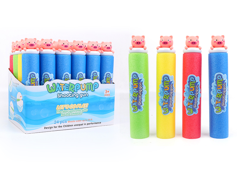Pink Pig 27cm Round Water Cannon(Diameter 5cm) Box /24 PCS