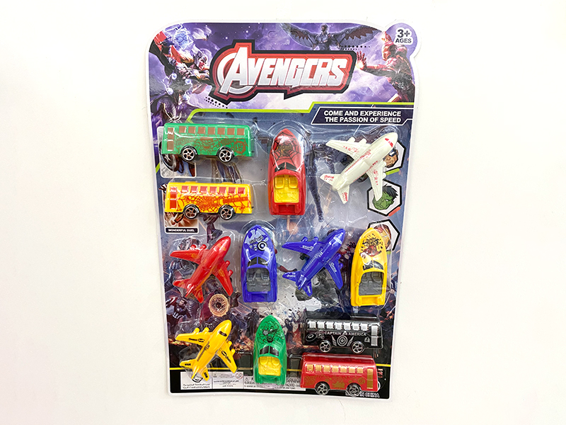 Avengers 4 Slide Planes +4 Slide Ships +4 Slide Buses