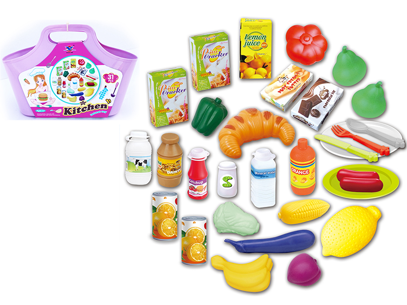 Hand Basket  Food Set 31pcs