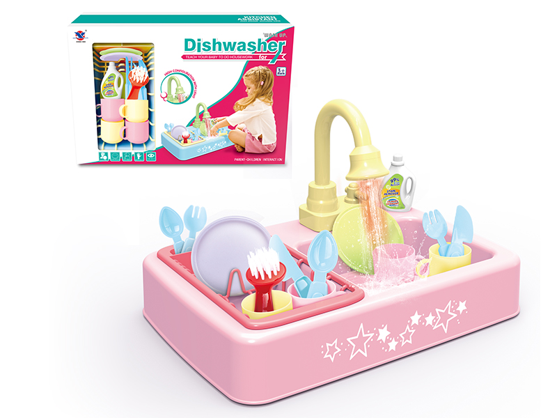 Electric Dishwasher(Light, Sound, Water)