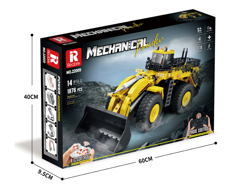 Remote Control Loader Building Blocks 1876PCS