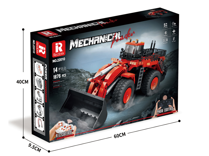 Remote Control Loader Building Blocks 1876PCS