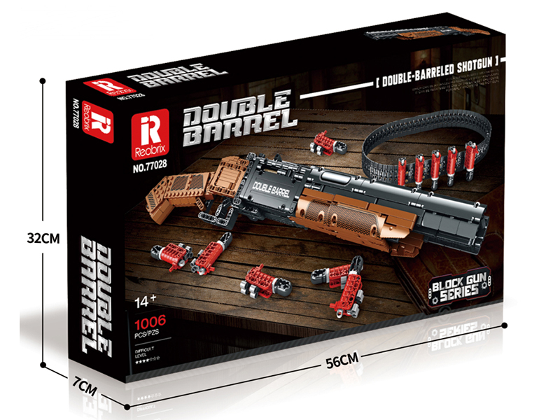 Double Barreled Shotgun Building Blocks 1006PCS