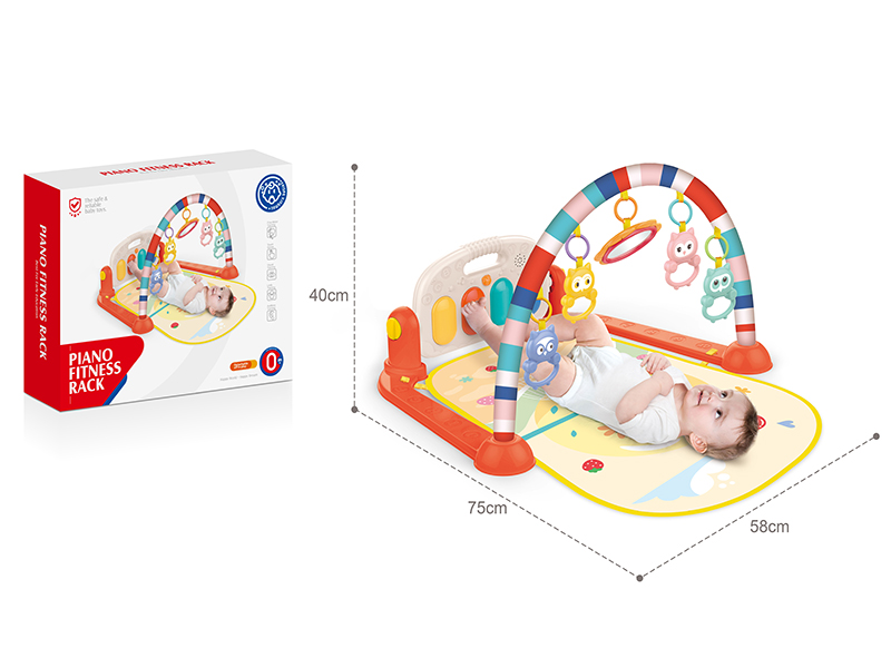 Owl Pedal Piano Fitness Blanket (Red)