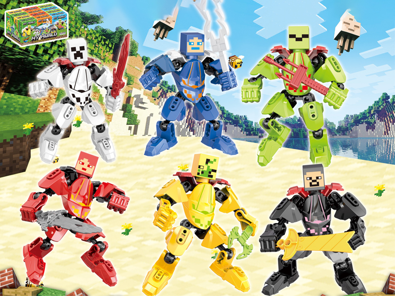 12PCS My World (Deformation Robot)