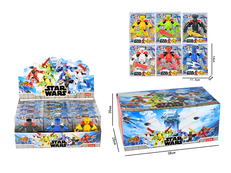 12PCS Star Wars (Morphing Robot)
