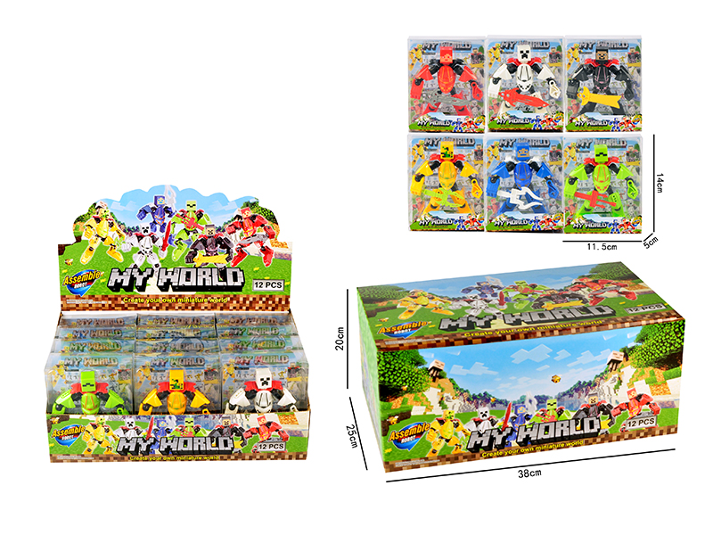 12PCS My World (Deformation Robot)