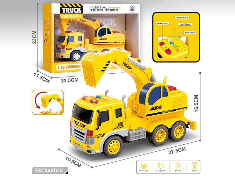 1:16 Friction Engineering Truck(Four Keys With Light And Music)