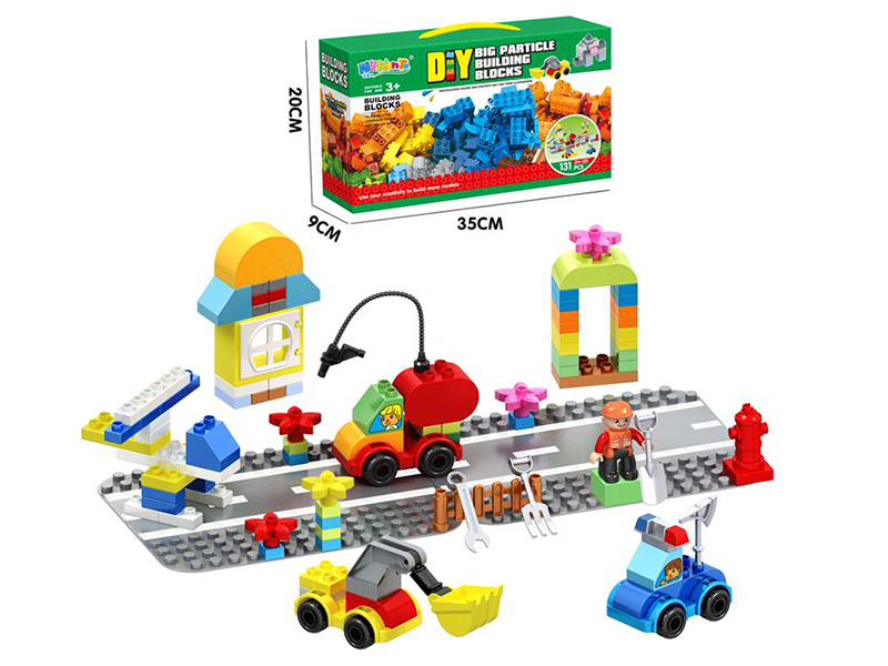 131PCS Cars Building Blocks + Base Plate
