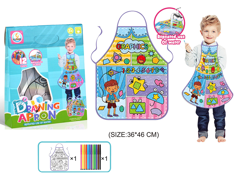 Geometric Children's Graffiti Apron