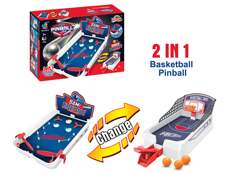 2 In 1 Basketball Pinball Game