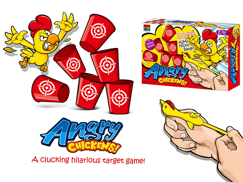 Angry Chickens Target Shooting Game