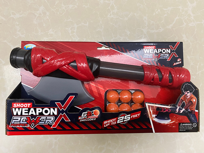 Air Pressure Axe Gun + 6 EVA Bullets