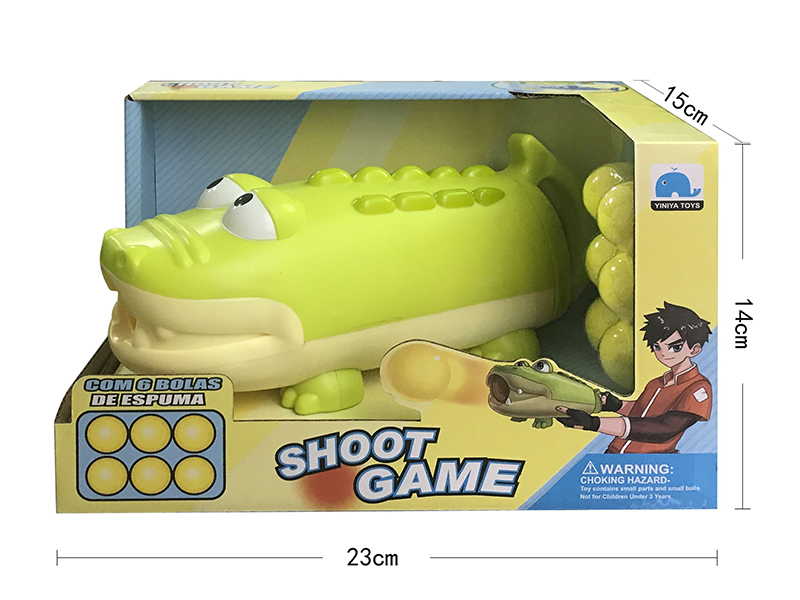 Air Pressure Cartoon Crocodile Shoot Game