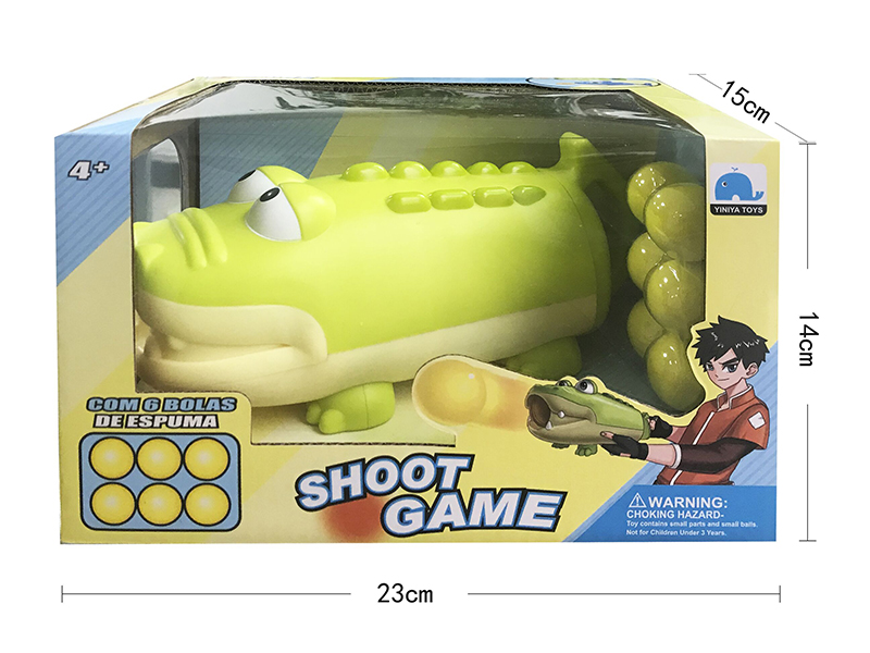 Air Pressure Cartoon Crocodile Shoot Game